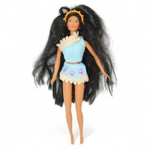 Vintage 90s Disney Pocahontas Barbie Doll By Mattel With Original Outfit